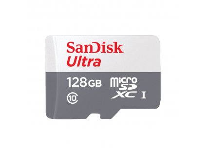 SanDisk Ultra microSDXC 128GB 100MB/s UHS-I U1 Class 10 + Adaptér (SDSQUNR-128G-GN3MA)