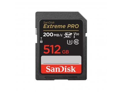 SanDisk Extreme PRO SDXC 512GB 200MB/s UHS-I U3 Class 10 (SDSDXXD-512G-GN4IN)