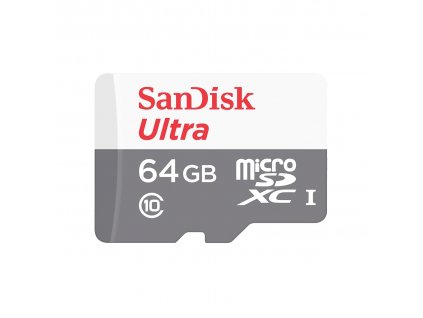 SanDisk Ultra microSDXC 64GB 100MB/s UHS-I U1 Class 10 + Adaptér (SDSQUNR-064G-GN3MA)