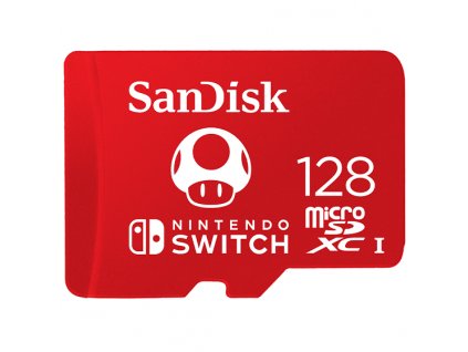 SanDisk Nintendo Switch microSDXC 128GB 100MB/s UHS-I U3 Class 10 (SDSQXAO-128G-GNCZN)