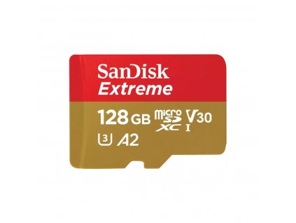 SanDisk Extreme microSDXC 128GB 190MB/s UHS-I U3 Class 10 + Adaptér (SDSQXAA-128G-GN6MA)