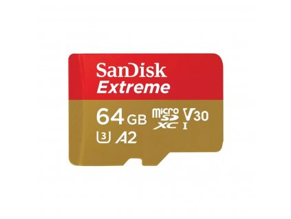 SanDisk Extreme microSDXC 64GB 170MB/s UHS-I U3 Class 10 + Adaptér (SDSQXAH-064G-GN6MA)