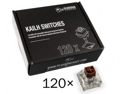 Glorious Kailh Box Brown Switches, 120 ks (KAI-BROWN)