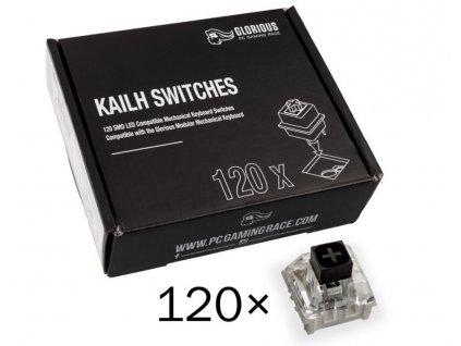 Glorious Kailh Box Black Switches, 120 ks (KAI-BLACK)
