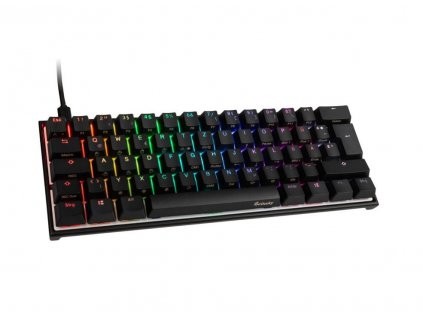 Ducky Mecha Mini herní klávesnice, MX-Blue, RGB-LED - černá
