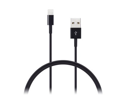 Connect IT Wirez kabel Apple Lightning - USB, 1m, černý CI-415 (CI-415)