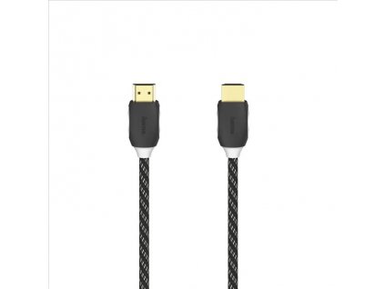 Hama HDMI kabel 4K, 1,5m, pozlacený, opletený, blistr/displej (205444)