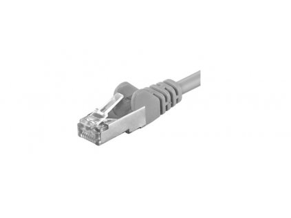 Patch kabel CAT6a S-FTP, RJ45-RJ45, AWG 26/7 10m šedá (sp6asftp100)