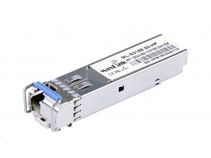 Maxlink 1.25G SFP optický HP modul, WDM(BiDi), SM, Tx 1310/Rx1550nm, 20km, 1x LC konektor, DDM, HP kompatibilní (ML-S3155-20-HP)
