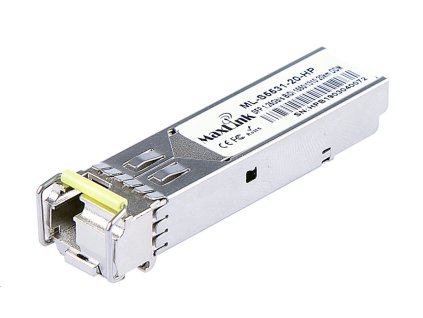 NE Maxlink 1.25G SFP optický HP modul, WDM(BiDi), SM, Tx 1550/Rx1310nm, 20km, 1x LC konektor, DDM, HP kompatibilní (ML-S5531-20-HP)