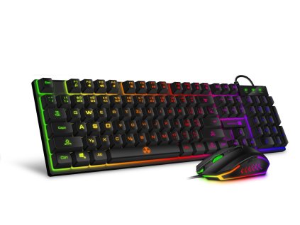 CONNECT IT BATTLE herní combo klávesnice + myš, ČERNÁ (CKM-3200-CS)