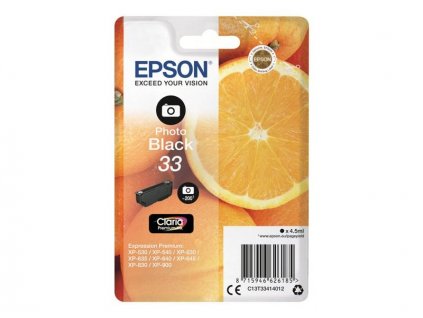 Epson Singlepack 33 Claria Ink T3341 foto černá - originální (C13T33414012)