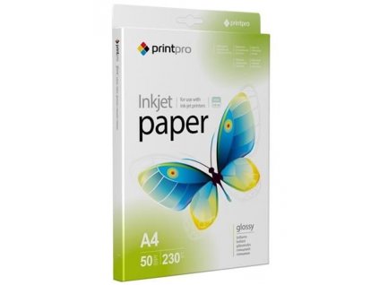 ColorWay fotopapír PrintPro glossy 230g/m2, A4, 50 listů (PGE230050A4)