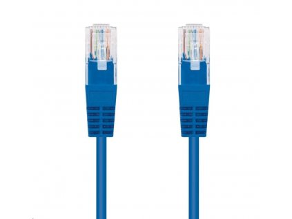 C-TECH kabel patchcord Cat5e, UTP, modrá, 1m (CB-PP5-1B)