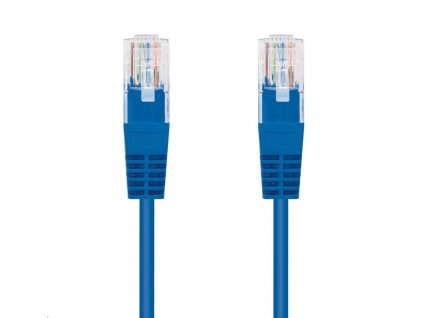 C-TECH kabel patch cord Cat5e, UTP, modrá, 5m (CB-PP5-5B)