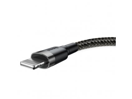 Baseus Cafule nabíjecí/datový kabel USB na Lightning 2,4A 0,5m, šedá-černá (CALKLF-AG1)