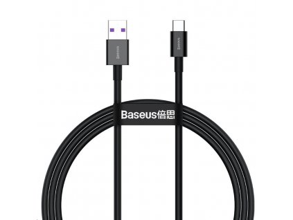 Baseus Superior Series rychlonabíjecí kabel USB/USB-C 66W 1m černá (CATYS-01)