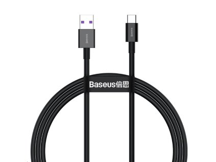 Baseus Superior Series rychlonabíjecí kabel USB/USB-C 66W 1m černá