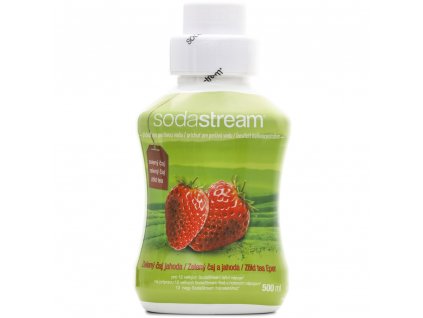 SodaStream Sirup příchuť ZELENÝ ČAJ - JAHODA, 500 ml