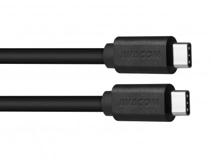 Avacom Datový a nabíjecí kabel USB Type-C - USB Type-C, 100cm, černá (DCUS-TPCC-P10B)