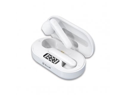 Tellur Flip True bezdrátová stereo sluchátka, bílá (TLL511411)