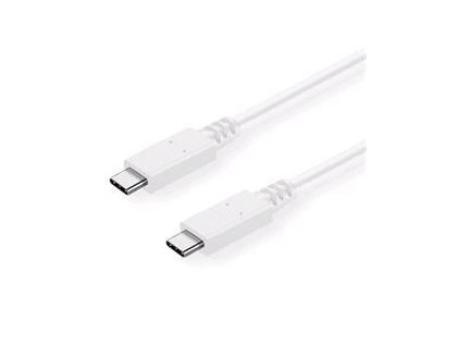 C-TECH USB 3.2, Type-C (CM/CM), PD 100W, 20Gbps, 2m, bílý (CB-USB32-20W)