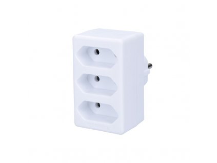 Solight rozbočka, 3x 2,5A, bílá