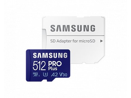 Samsung microSDXC 512GB PRO Plus + SD adaptér (MB-MD512KA/EU)