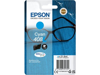 Epson 408L - azurová - originál - inkoustová cartridge (C13T09K24010)