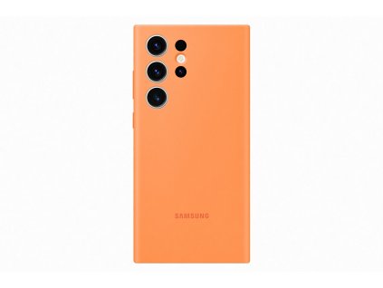 Samsung Silikonový zadní kryt pro Samsung Galaxy S23 Ultra Orange (EF-PS918TOEGWW)