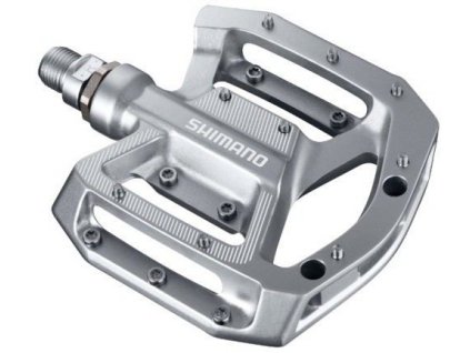 Pedály SHIMANO PD-GR500 bez zarážek a odrazek - stříbrné (EPDGR500S)