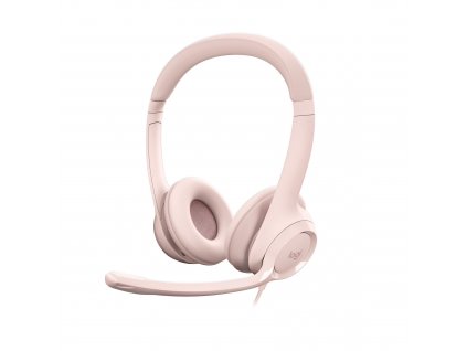 Logitech H390 USB Computer Headset, Rose (981-001281)