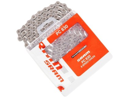 Řetěz SRAM PC830, 114 článků - spojka PowerLink, 8 rychlostí