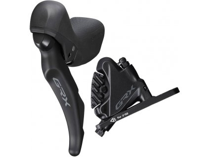 Řadící a brzdový set SHIMANO GRX ST-RX600 2x11 rychlostí přední třmen polymer + chladič - FLAT MOUNT (IRX4001DLF6SC100A)