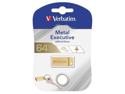 VERBATIM Store 'n' Go Metal Executive 64GB USB 3.0 zlatá (99106)