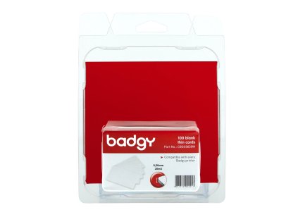 BADGY PVC Cards x100 - Thin (20mil - 0,50 mm) (CBGC0020W)