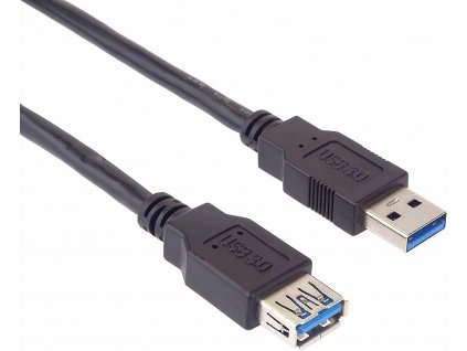 Prodlužovací kabel USB 3.0 Super-speed 5Gbps A-A, MF, 9pin, 0,5m (ku3paa05bk)