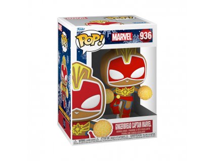 Funko POP Marvel: Holiday - Gingerbread Captain Marvel (FK50661)