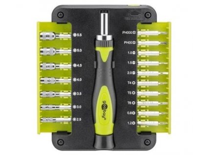 Set 17ks nástavců a precizního šroubováku v krabičce (zn-50)