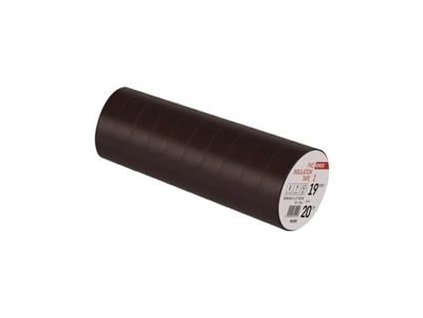 Izolační páska PVC 19mm / 20m hnědá (F61927)