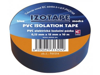 Izolační páska na kabely PVC 15/10 modrá
