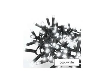 Profi LED spojovací řetěz černý – ježek, 3 m, venkovní i vnitřní, studená bílá (D2BC01)