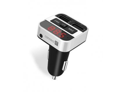 Connect IT InCarz Bluetooth transmitter, stříbrný (CCC-8800-SL)