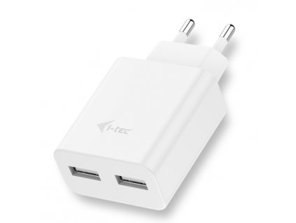i-tec USB Power Charger 2 Port 2.4A White (CHARGER2A4W)