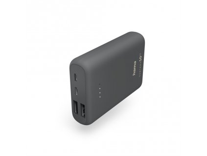 Hama Supreme 10HD, powerbank, 10000 mAh, 3 A, 3 výstupy: 1x USB-C, 2x USB-A (201668)