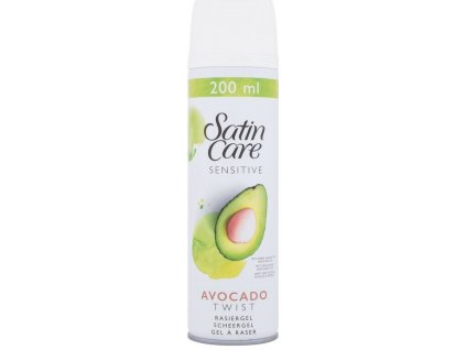 Gillette Satin Care Sensitive Avocado Twist Gel na holení, 200 ml (7702018968855)