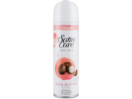 Gillette Satin Care Shea Butter Silk Gel na holení, 200 ml