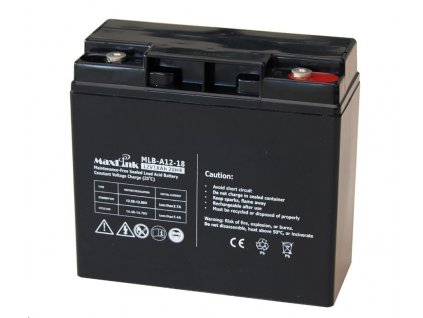 MaxLink olověná baterie AGM 12V 18Ah,konektor F (MLB-A12-18)