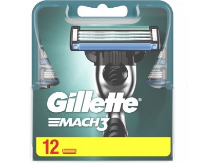 Gillette Mach3 Náhradní břity, 12 ks