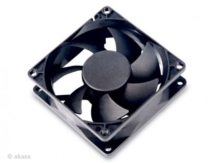 AKASA ventilátor DFS802512M 8cm, černý, tichý (DFS802512M)